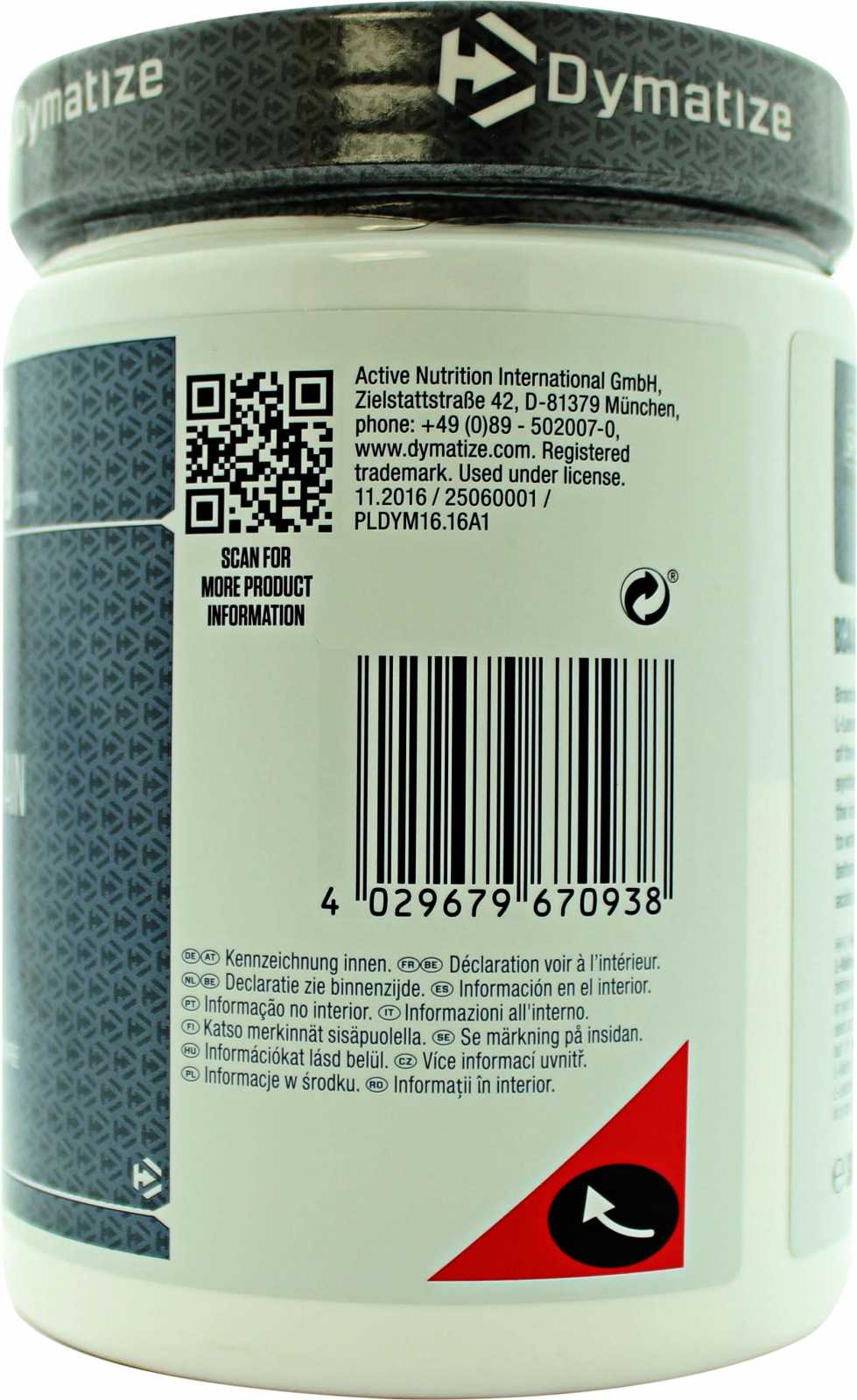 Dymatize BCAAs (Aminoácidos de Cadeia Ramificada) Fórmula 2:1:1 300g