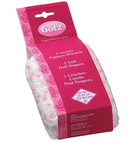 Götz Windeln für Puppen - 5er-Pack - 42-48cm - Happy Flower
