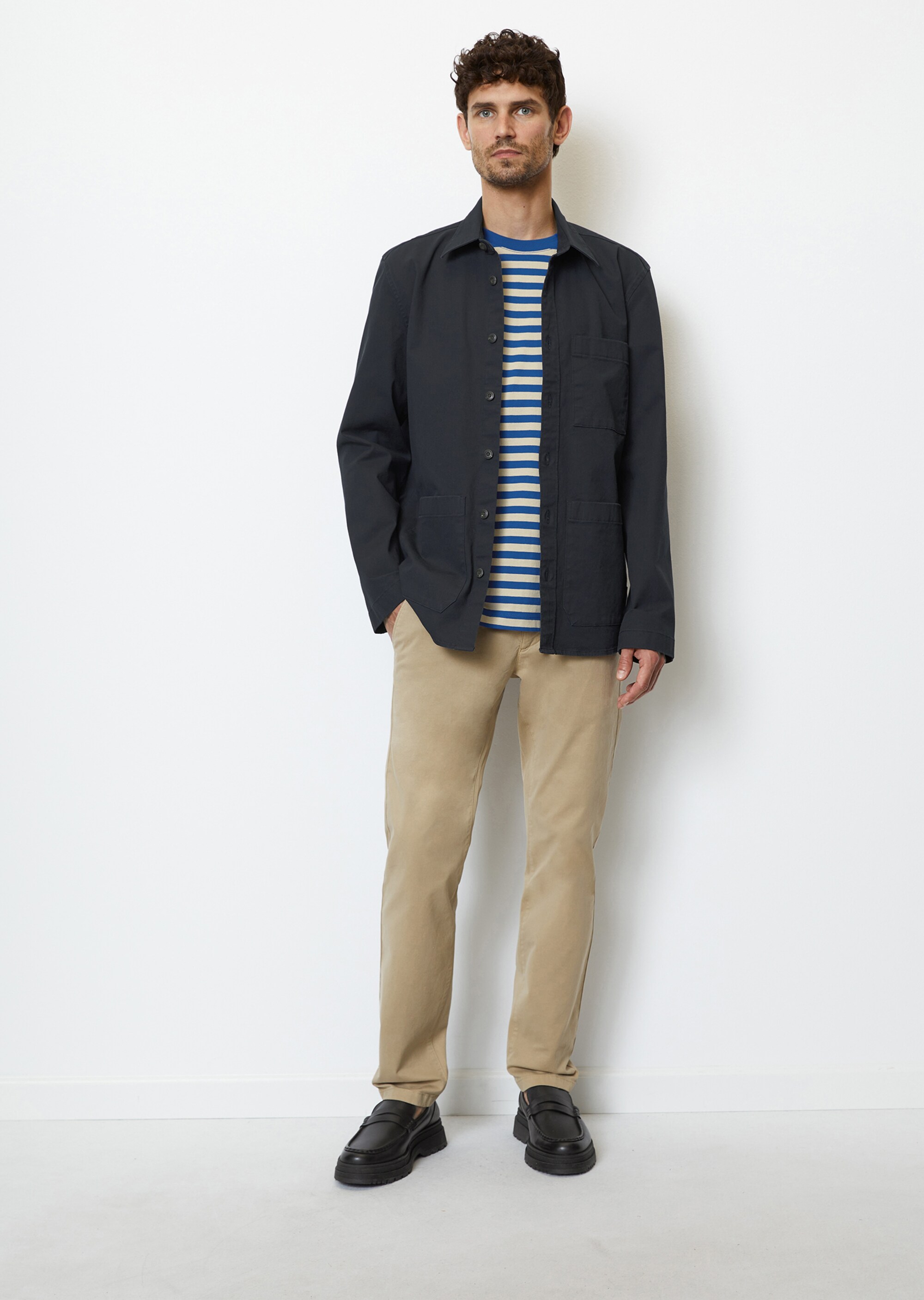 Twill-Overshirt aus Bio-Baumwoll-Mix