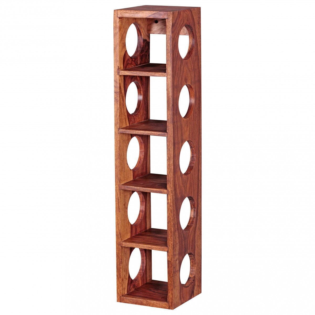 Flaschenregal 15 x 70 cm Massivholz Sheesham