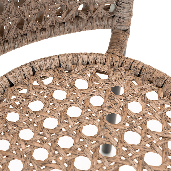 Fauteuil résine imitation rotin Cocos