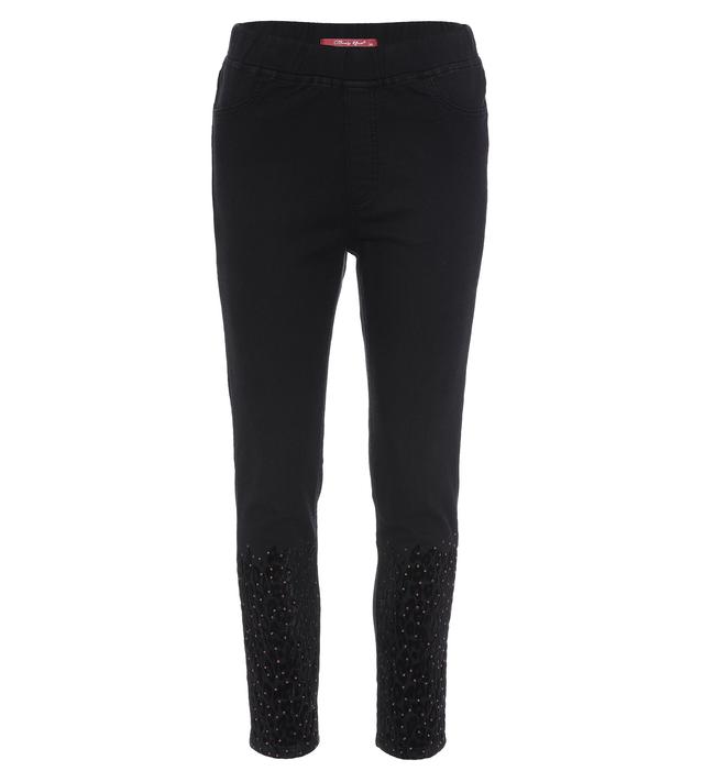 Sweat Jeans mit Flockprint