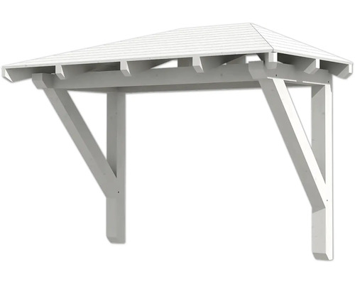 SKAN HOLZ Wismar 1 wit luifel 258x126 cm