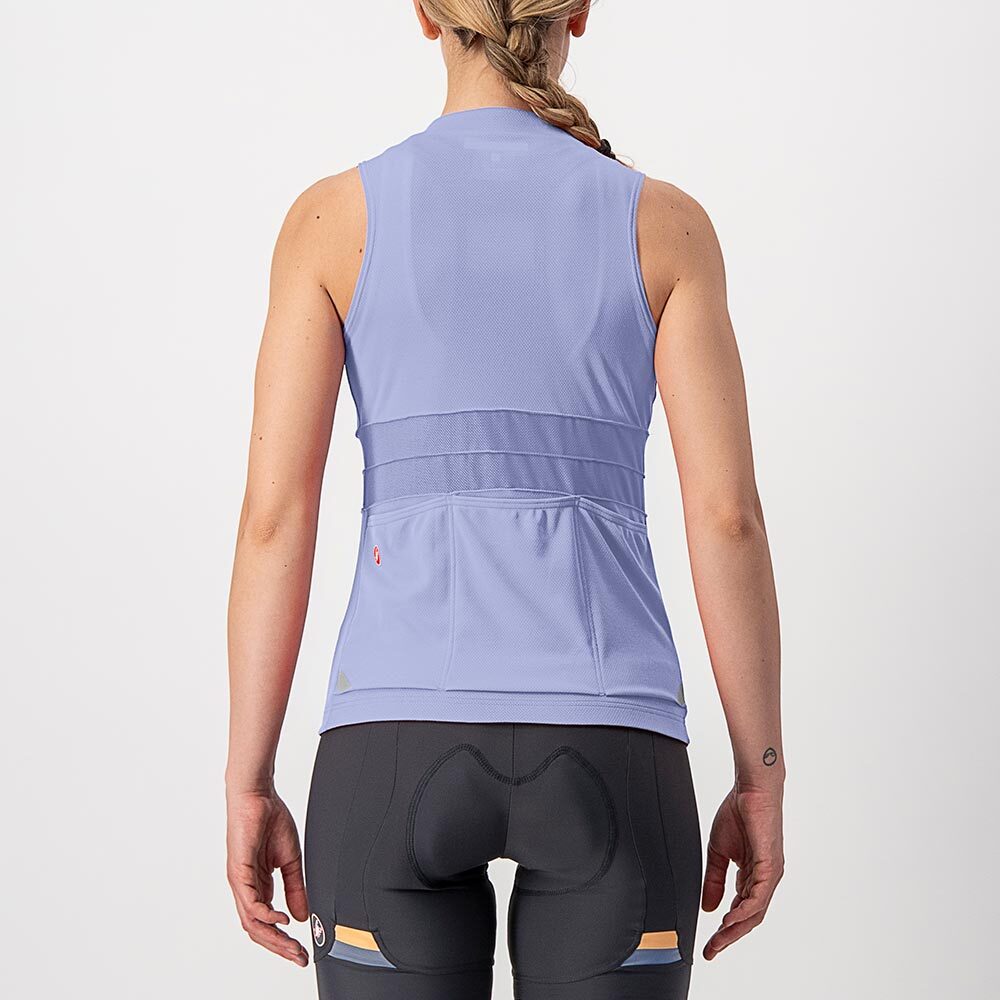 Castelli Anima 4 Fietsshirt Zonder Mouwen Paars Dames