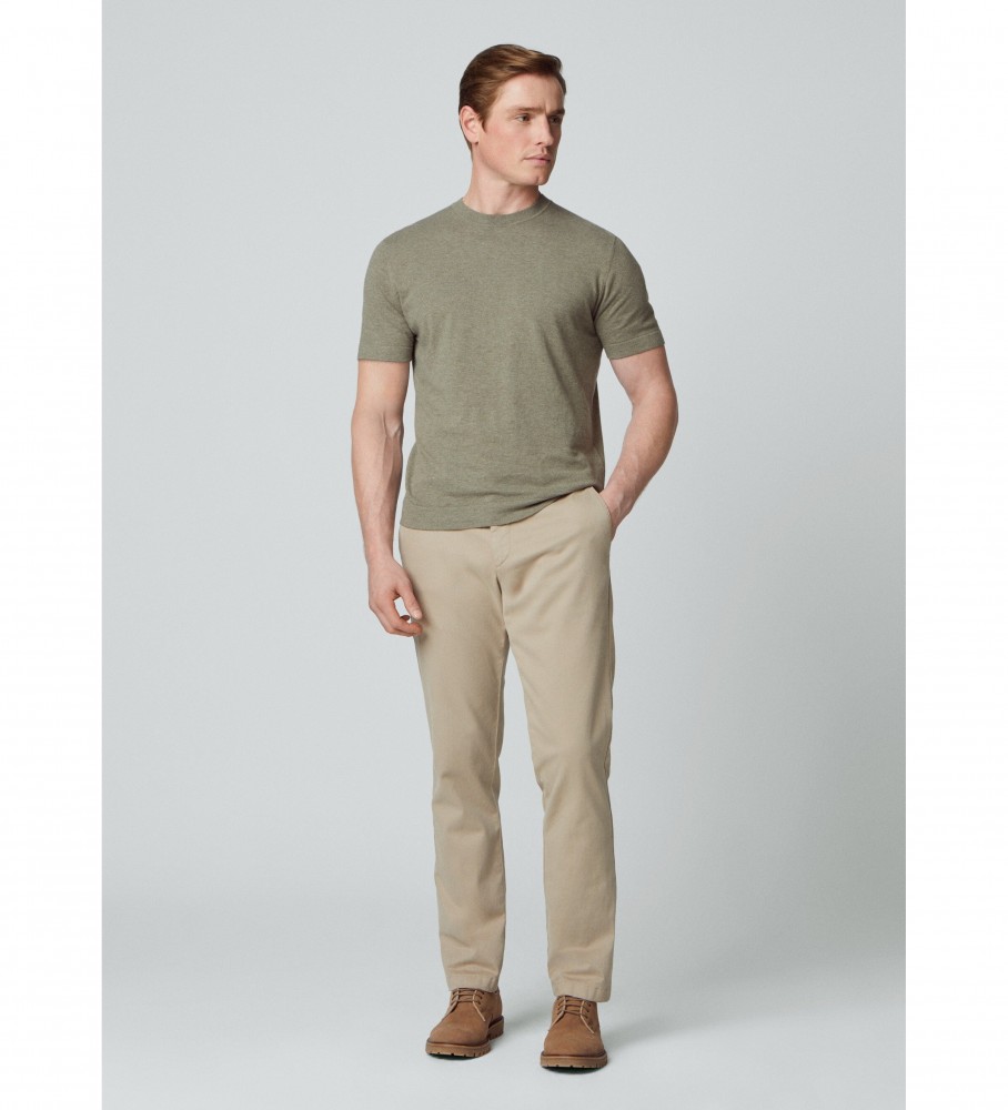 Camiseta de malha verde Hackett