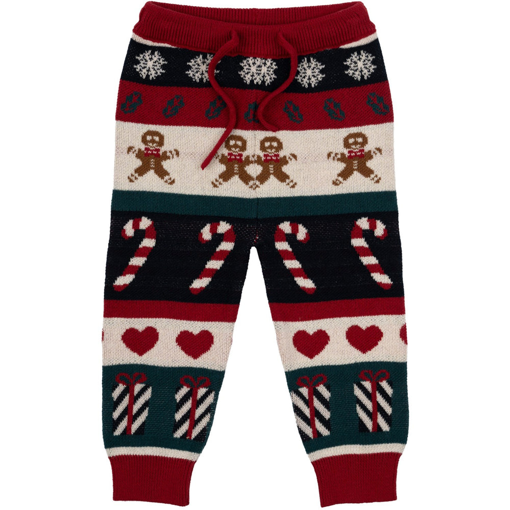 Køb THE NEW Siblings Multi Colour Holiday Jacquard Bukser