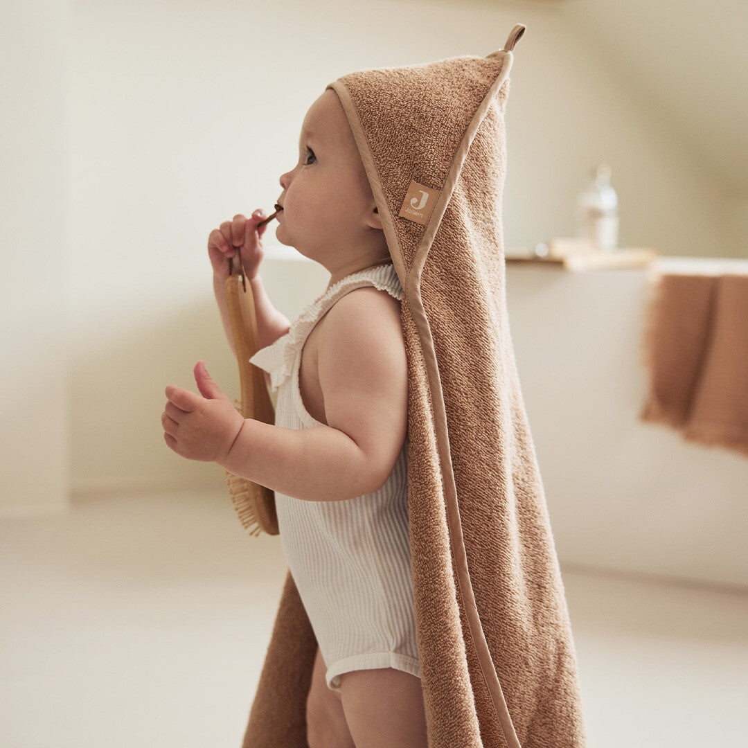 Jollein badcape badstof - biscuit - 75x75 cm