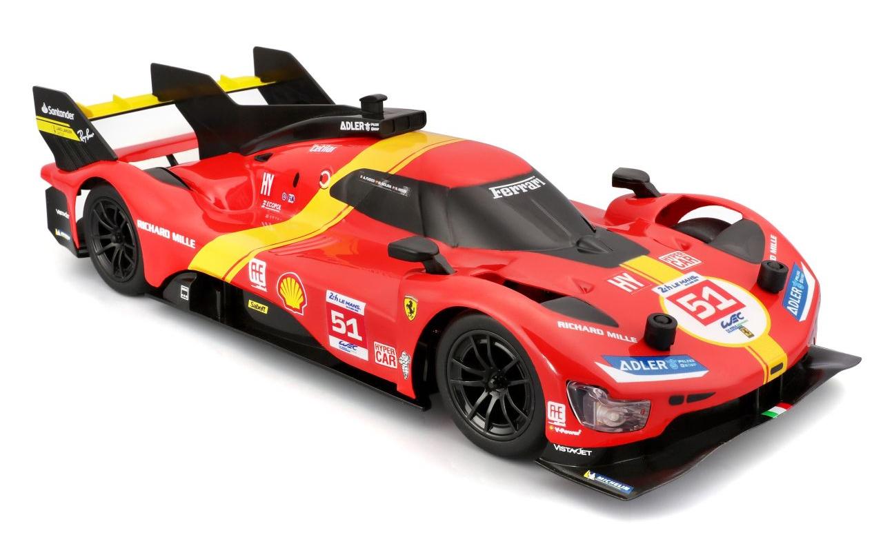 Rennwagen RC Ferrari 499P LMH 2023 1/16, RotFerngesteuertes Spielzeug