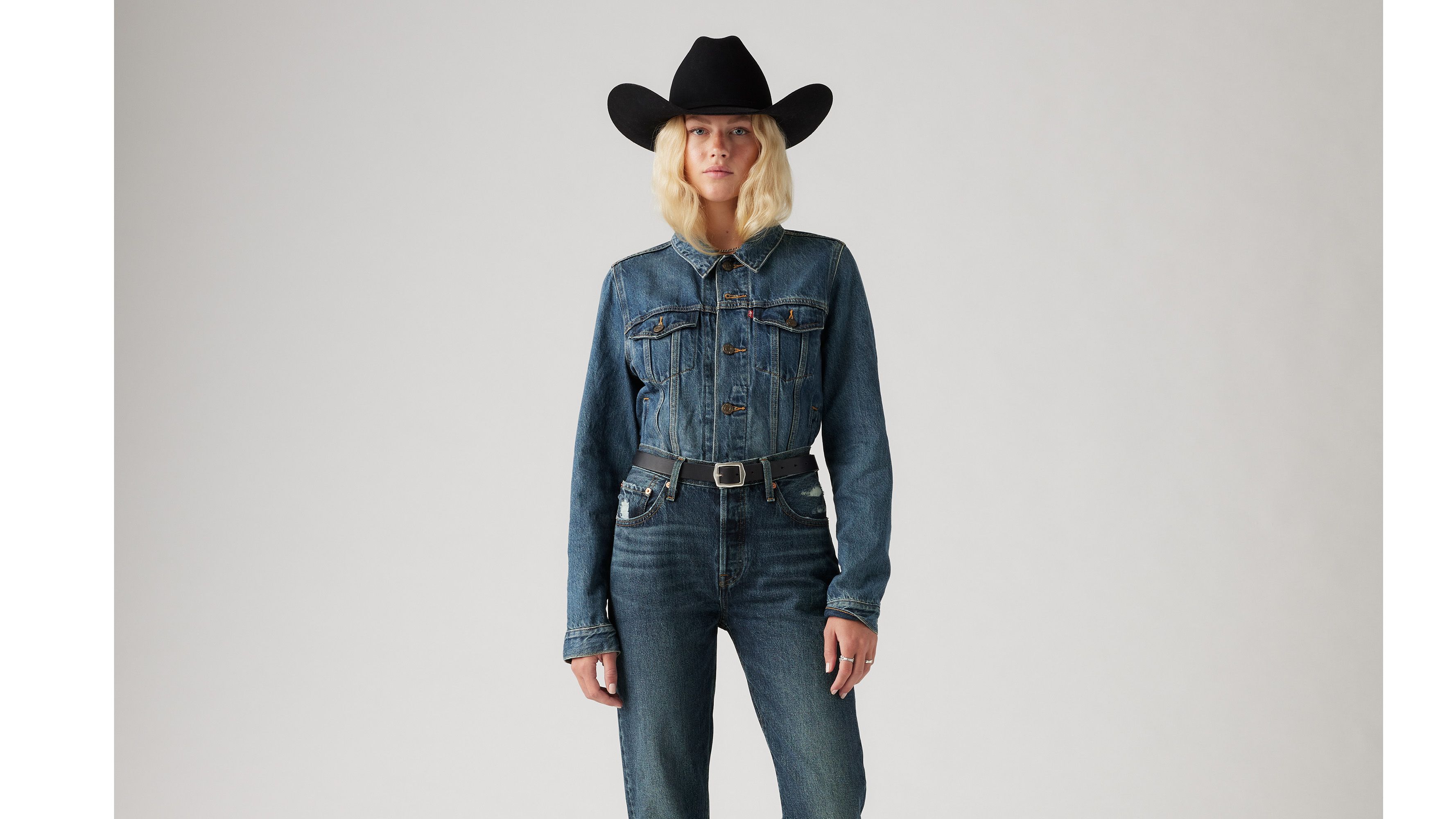 Veste Veste Trucker Original - Soft As Butter - Bleu
