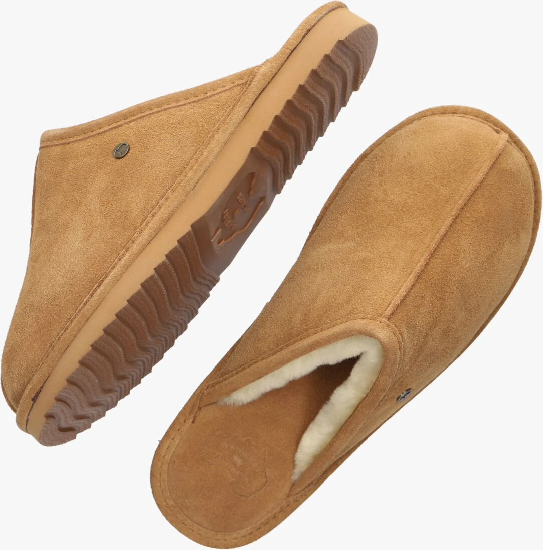 WARMBAT cognac warmbat pantoffels barron