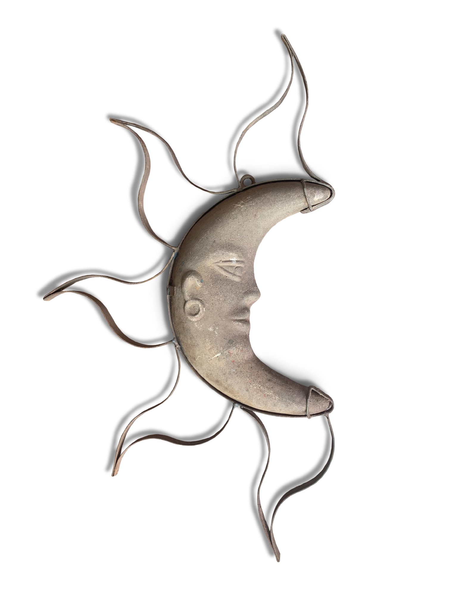 Wandschmuck 'Moon', braun, H 76 cm, B 46 cm, T 8 cm von fischer's lagerhaus