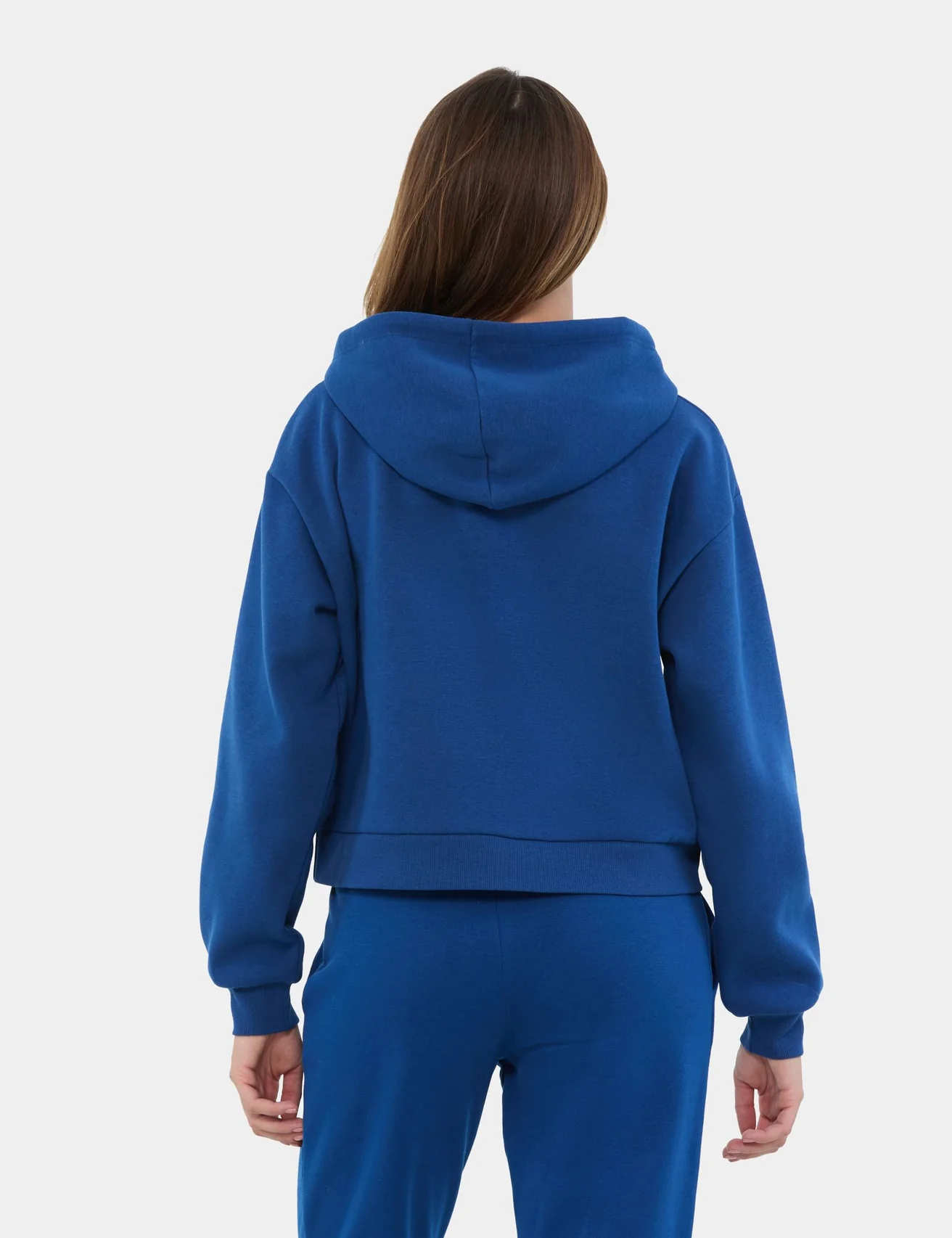 Sweatshirt court oversize bleu électrique