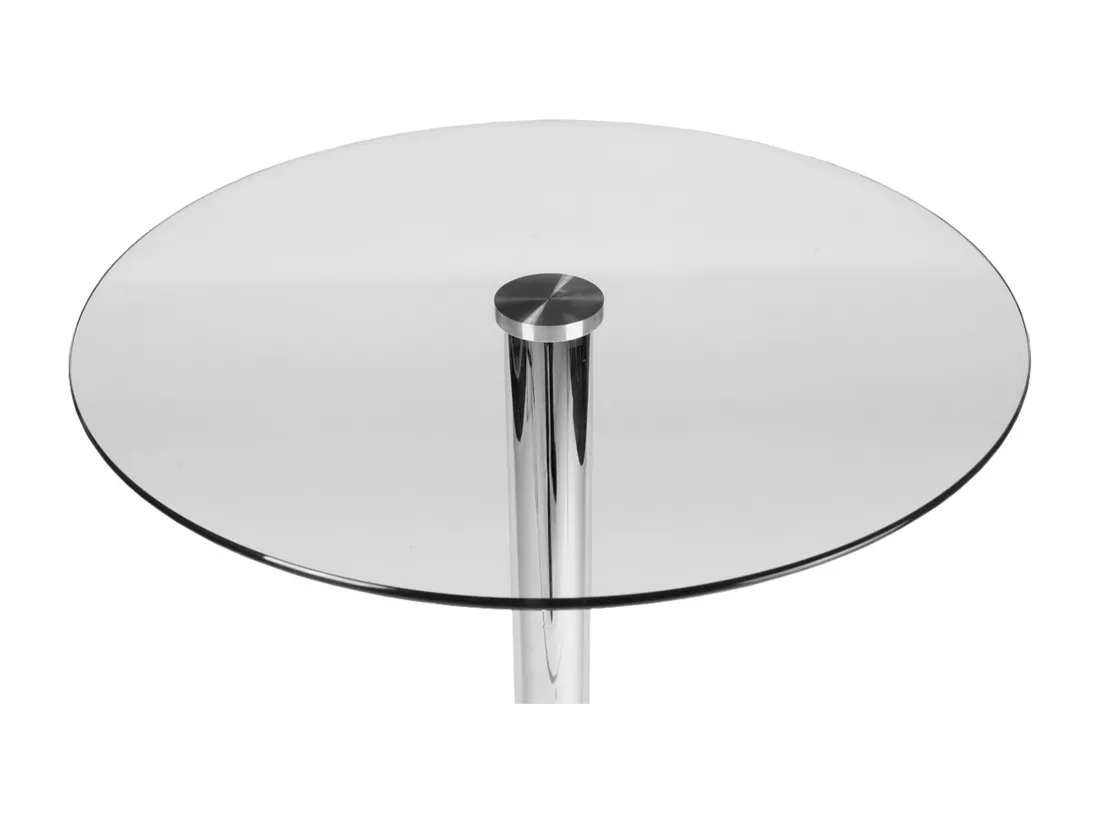 Table haute - rond Ø 60 cm - Verre - Verre clair - Glastisch rund 105 cm