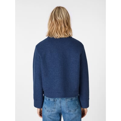 Damen-Kurzjacke, Mittelblau