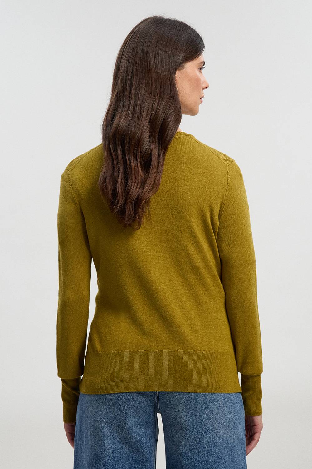 KarenMillen Cardigan Tricoté à Boutons-Pression en Mélange de Viscose