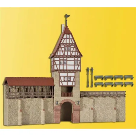 Kibri Stadtmauer mit Fachwerkturm in Weil