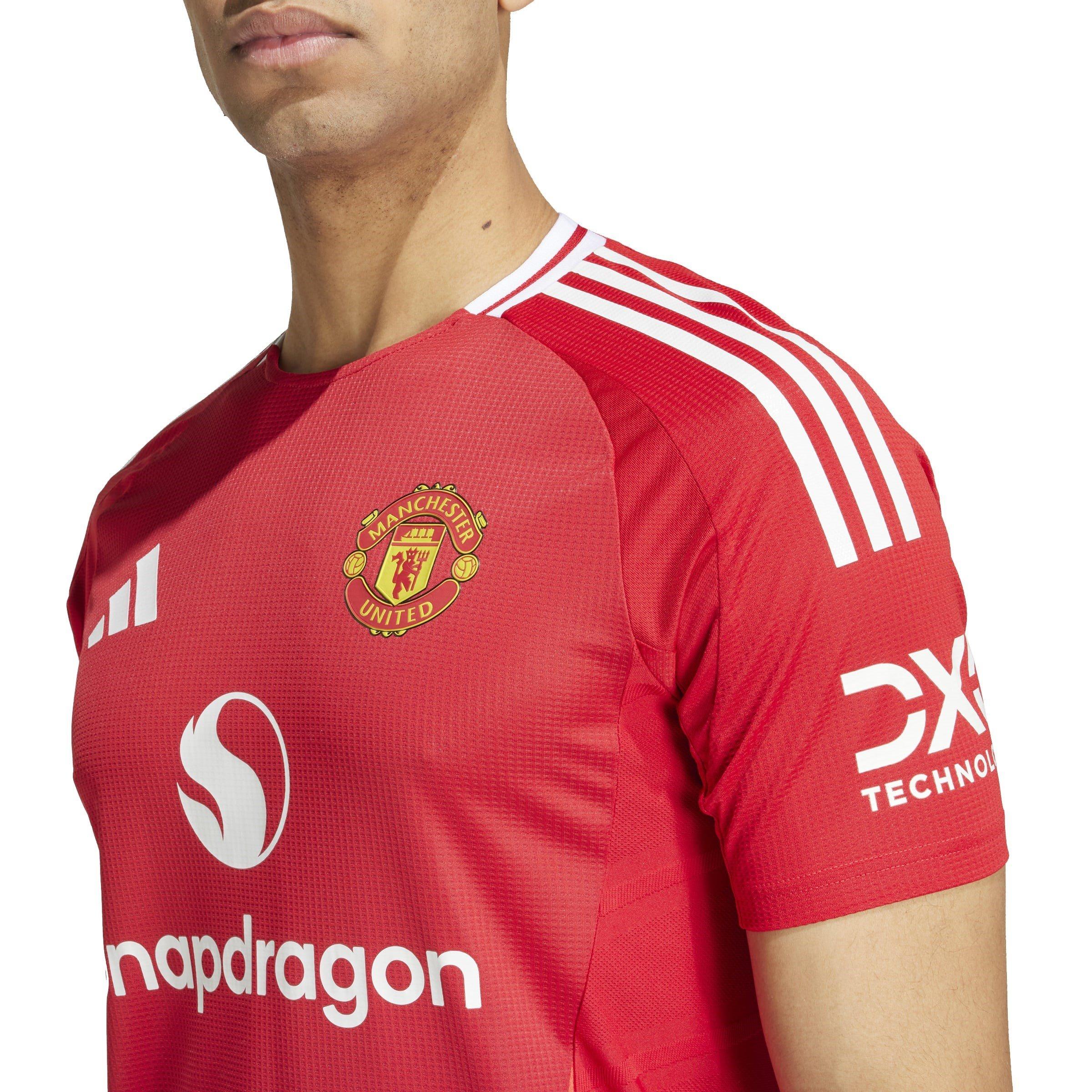 adidas Manchester United Authentic Home Shirt 2024 2025 Adults