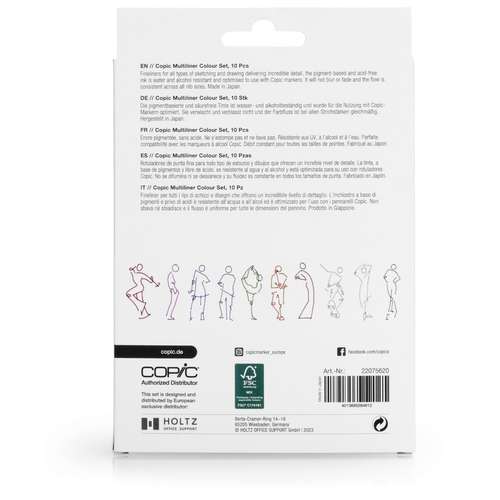 COPIC® Multiliner 10er-Set, farbig