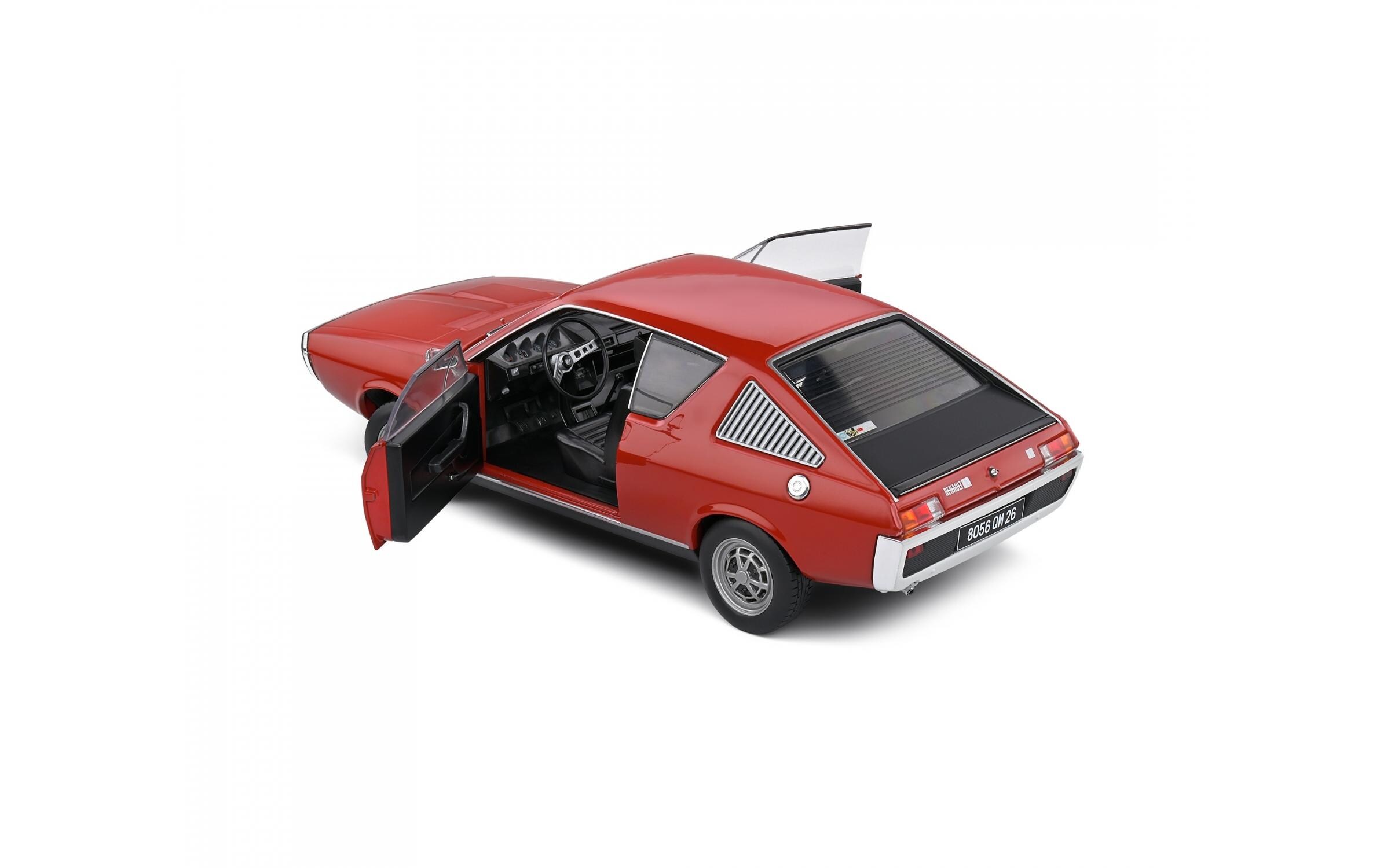 Sportwagen Renault R17 MK1 Rot, 1:18Detailgetreues Modellauto für Sammler im Massstab 1:18