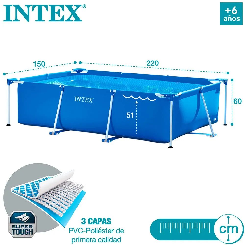 Intex Small Frame Collapsible 220x150x60 cm Pool