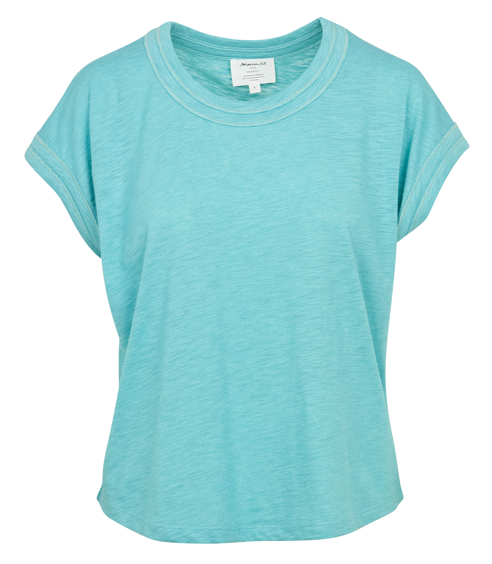 TINA - Tee-shirt en coton mélangé | Bleu