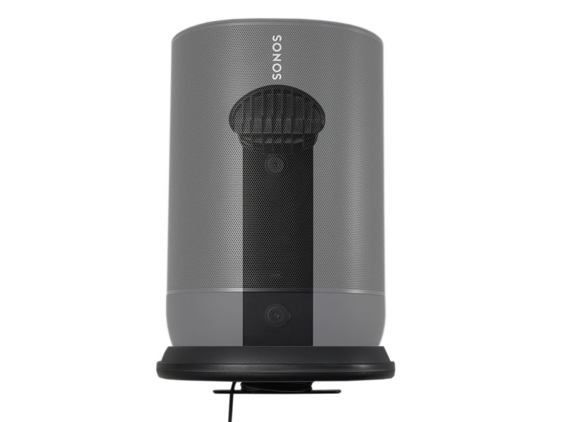 SANUS Wandhalterung Sonos Move Schwarz Wetterfeste Lautsprecherhalterung für Sonos Move