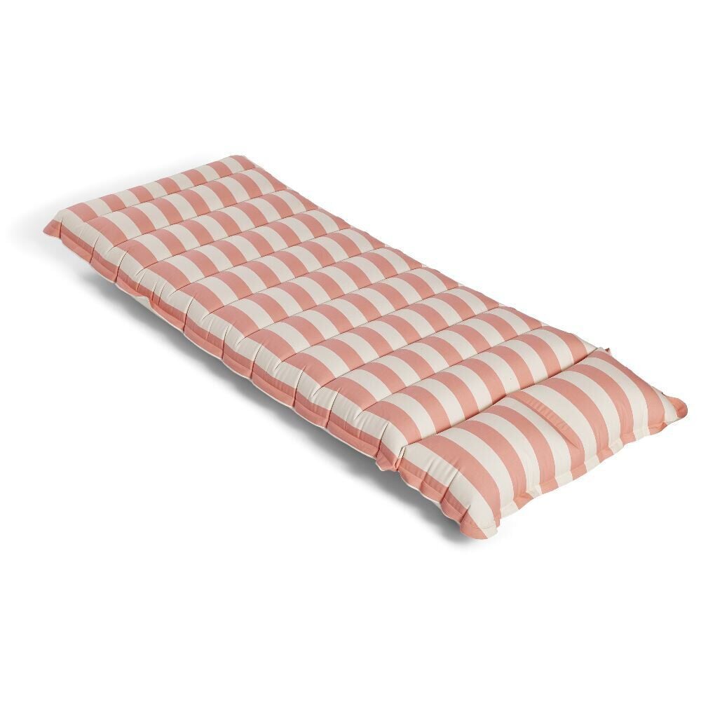 Matelas gonflable toucher doux effet peau de pêche bleu ou rose 168x66xH17cm