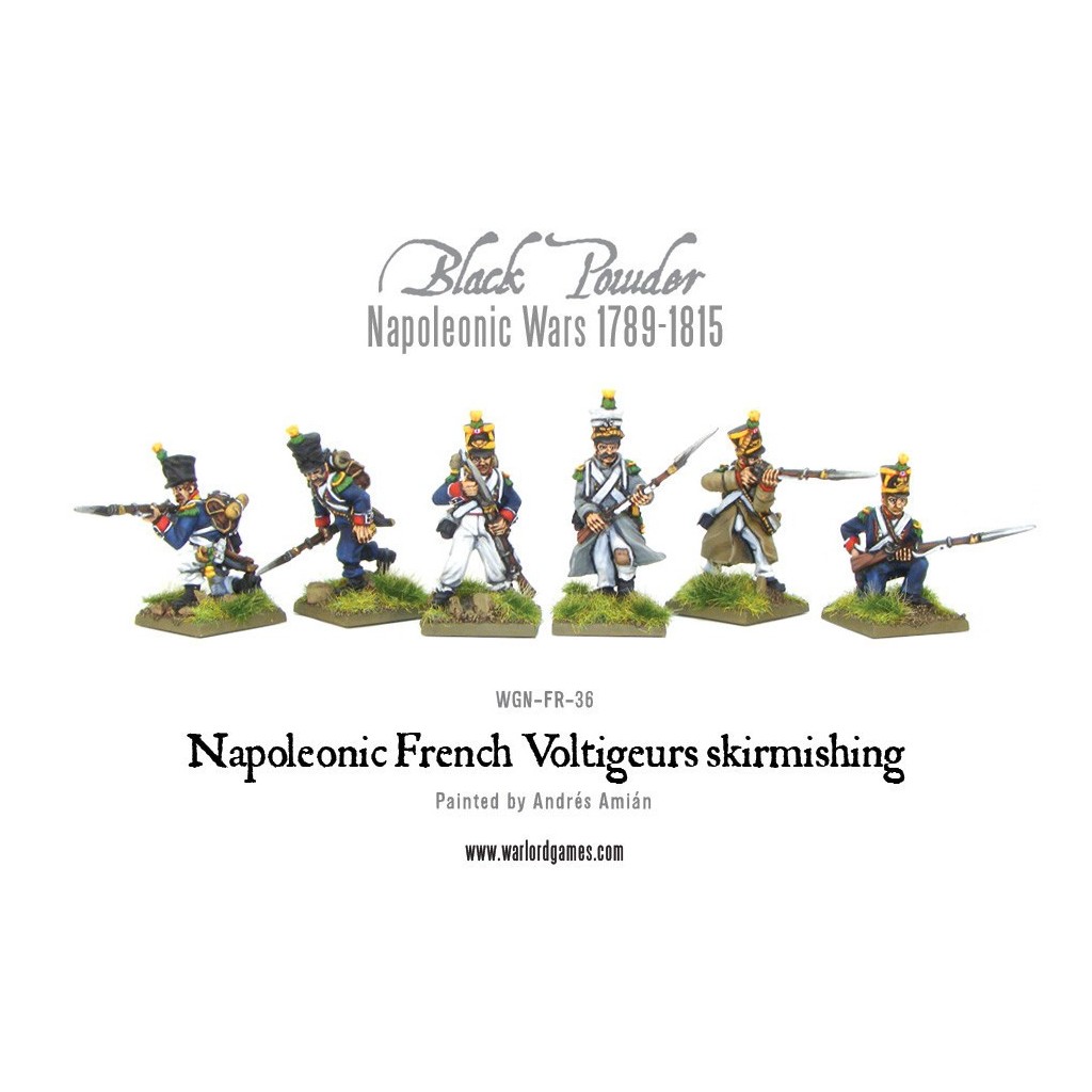 Napoleonic French Voltigeurs skirmishing