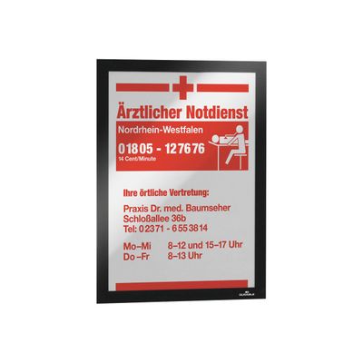 Durable Duraframe - 2 Cadres d'affichage adhésif - A4 - noir