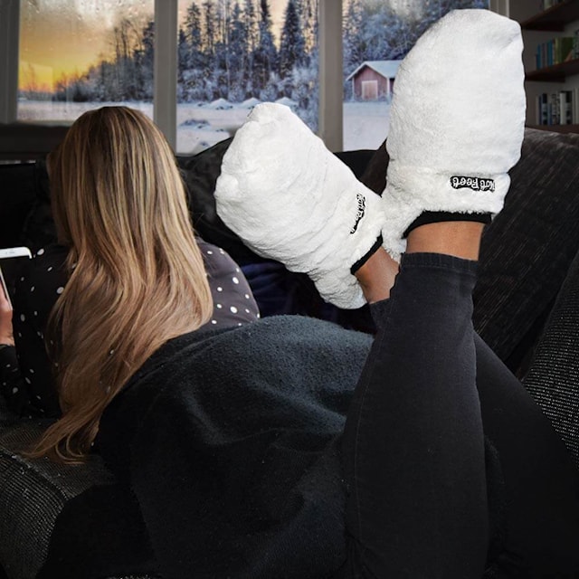 Varmetøfler Hot Feet Deluxe hvit Mikamax