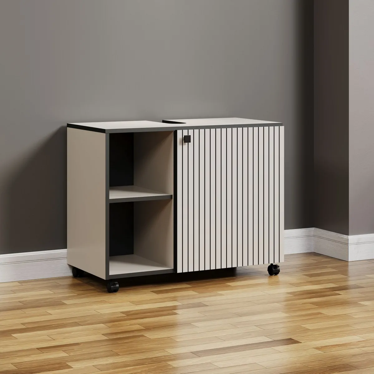 EPIKASA Meuble sous Lavabo Pure Gris