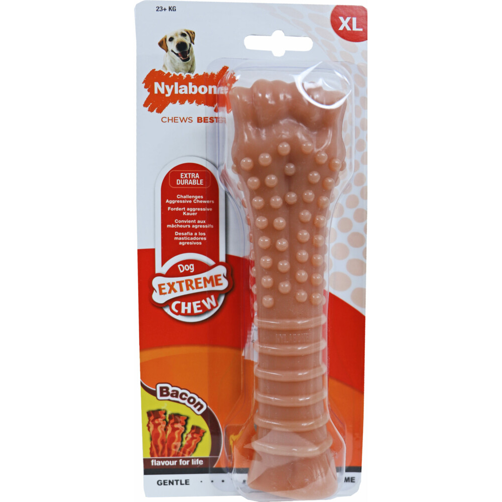 Nylabone Chew Souper Bot Bacon XL 19,5 cm