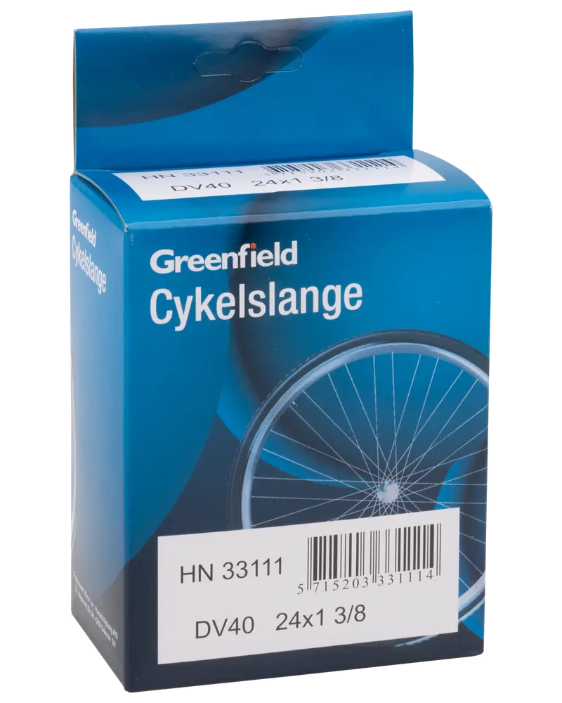 Greenfield Cykelslange DV40 24 x 13/8