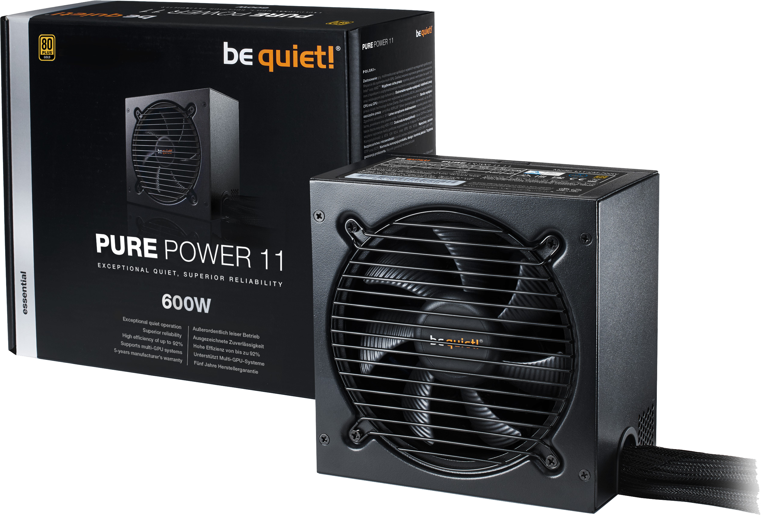 be quiet! PURE POWER 11 600W - 80 Plus Gold