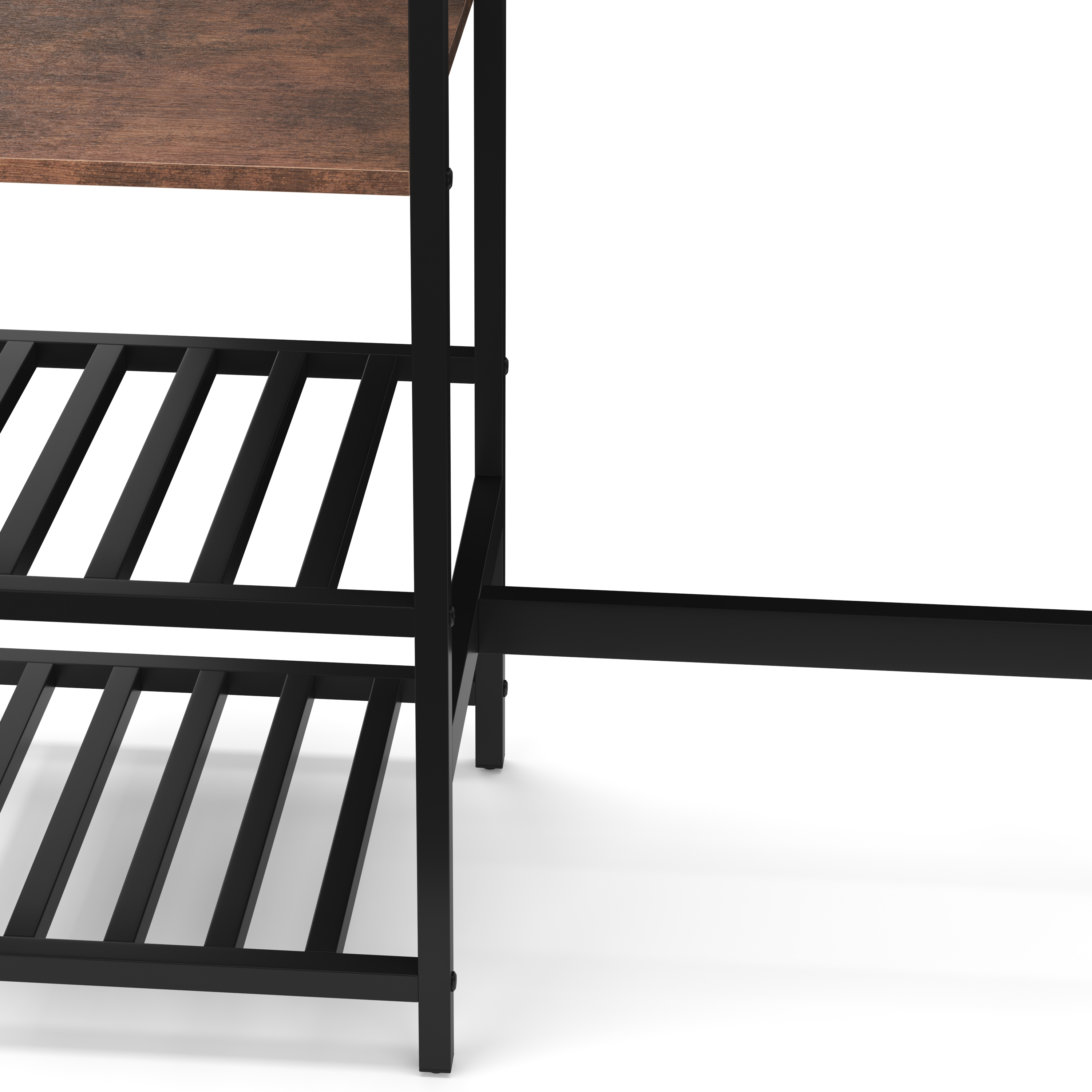 Bartisch mit Regal Vintage BONITA 110 x 40 x 90 cm