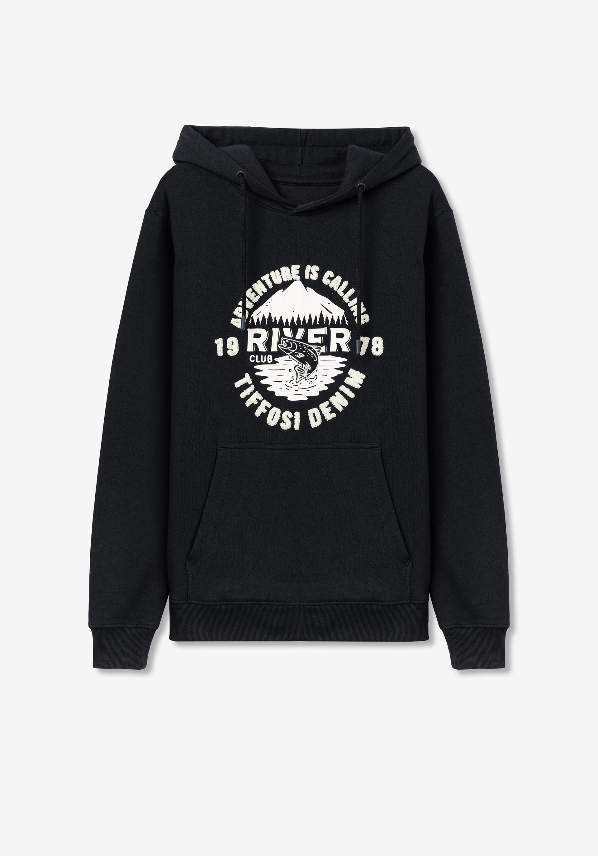 Hoodie com Bordado Turco Frontal