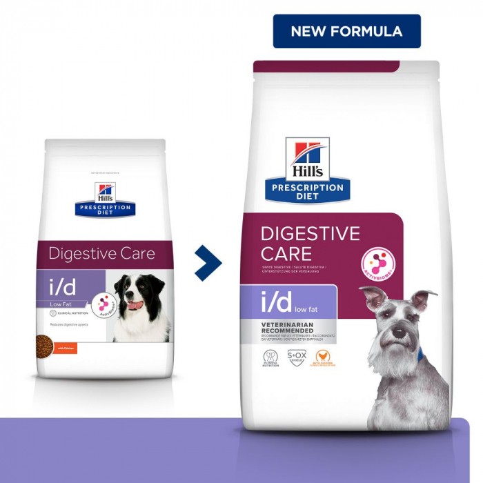 HILL'S Prescription Diet i/d Digestive Care Low Fat au Poulet - Croquettes pour chien
