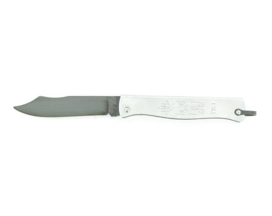 Tiki 160 Carbone Noir - Manche Acier Chromé Couteau de poche Le Thiers par Cognet Douk Douk