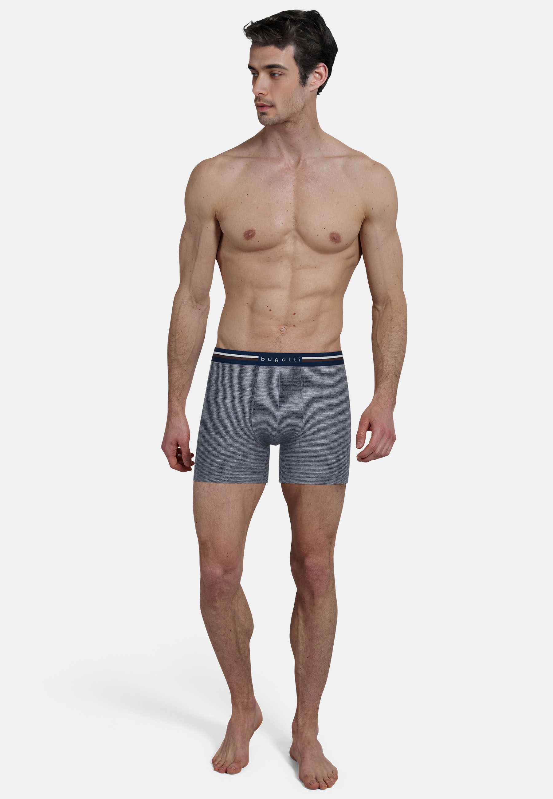 bugatti Retro Pants »Rom«, bequem, lang, eng, feuchtigkeitsregulierend, Baumwollmix, elastisch