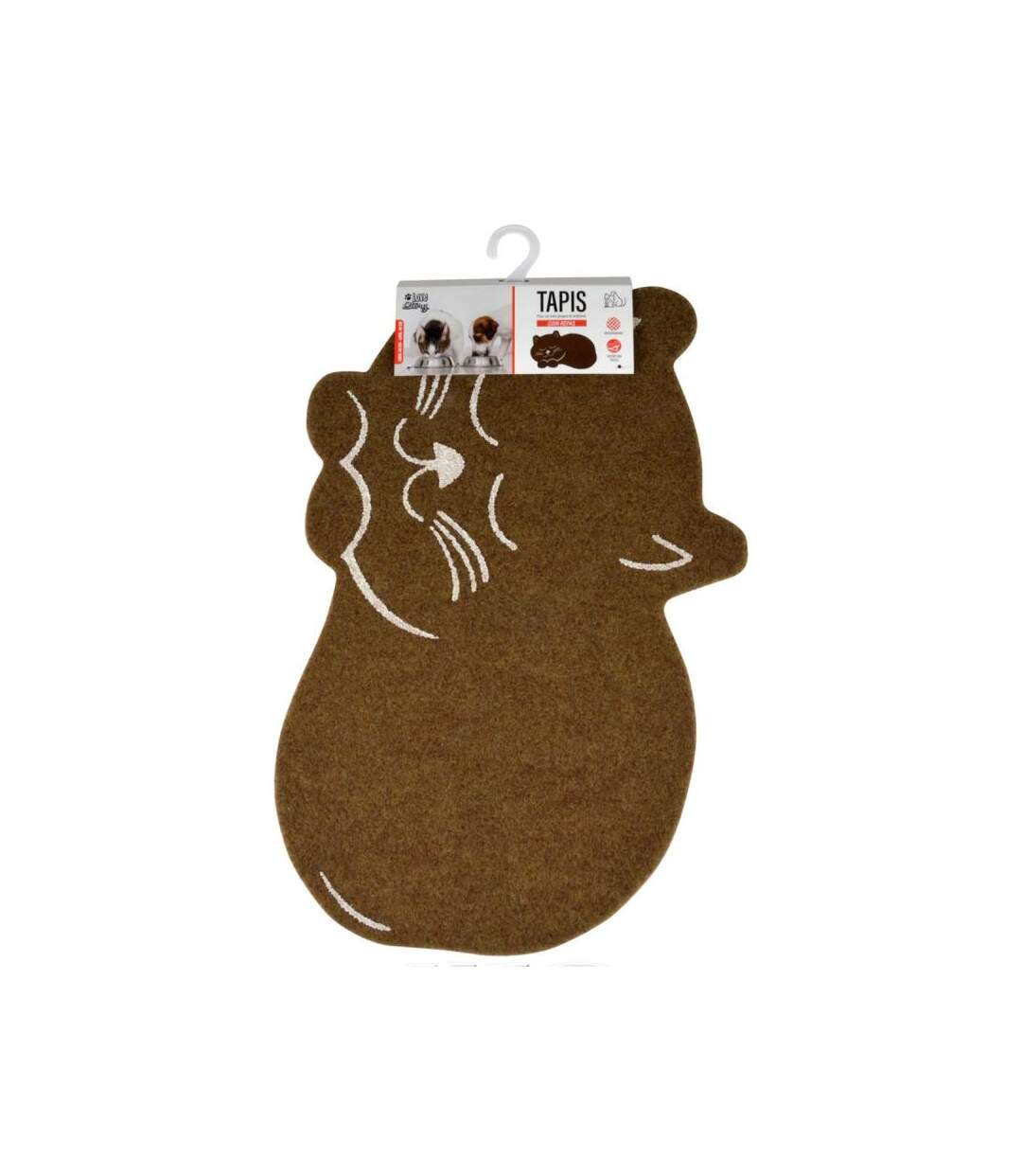 Paris Prix - Tapis De Repas Pour Chat feutrine 60cm Naturel