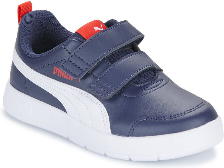 Puma Courtflex V3 sneakers donkerblauw wit