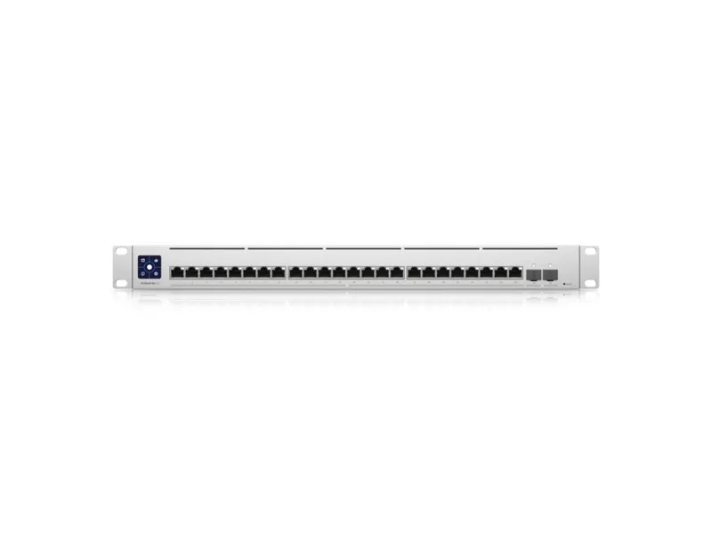 Ubiquiti UniFi Enterprise XG 24 - Switch - L3 - Administreret - 24 x 100/1000/2.5G/5G/10GBase-T   2 x 25 Gigabit SFP28 (uplink) - monterbar på stativ - AC 120/230 V / DC 11.5 V