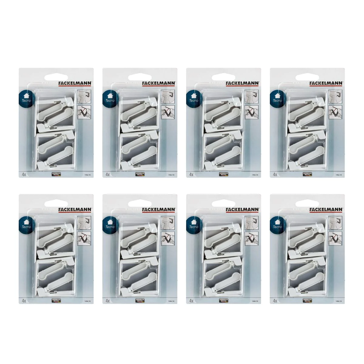 Lot de 32 pinces à nappe avec ressort Fackelmann Tecno Fackelmann