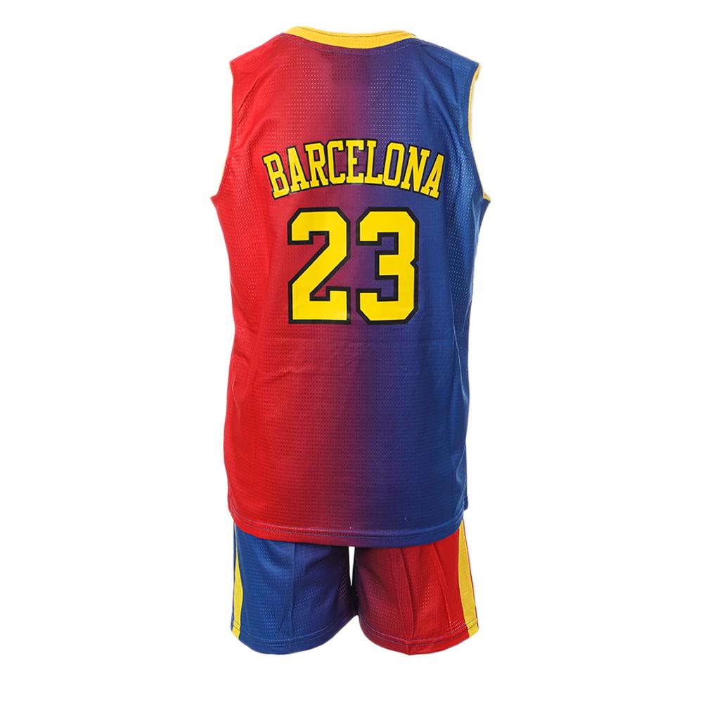 Sport Zone Barcelona Ensemble de basket Bleu/Rouge Enfant Sport Zone