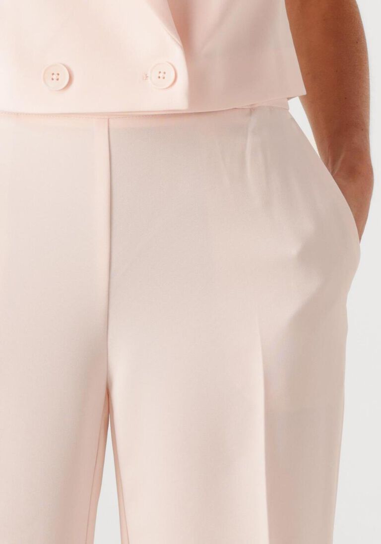 lichtroze dante6 wijde broek fabri elasticated wide leg pants