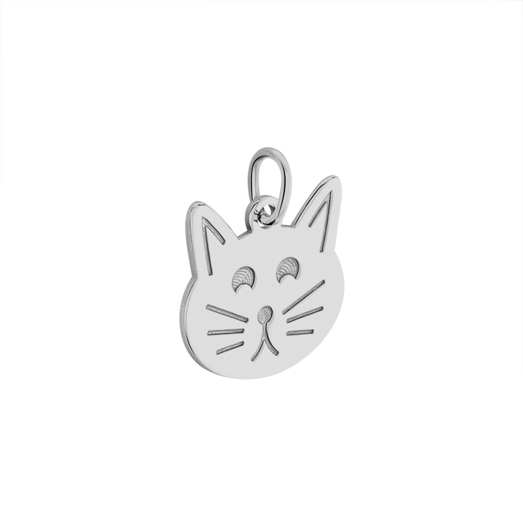 Pendentif Eustazio Argent Blanc