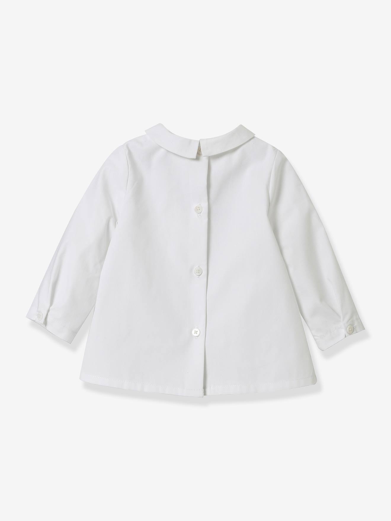 Camisa infantil Mac Milan CYRILLUS com gola, branca