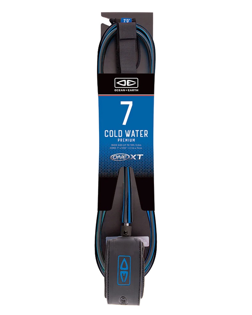 Ocean and earth Leash Premium - 7'0 - One XT - Cold Water Black