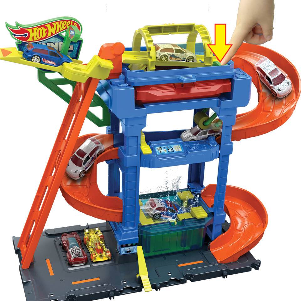 Hot Wheels City Tunnel Twist Car Wash racebaan