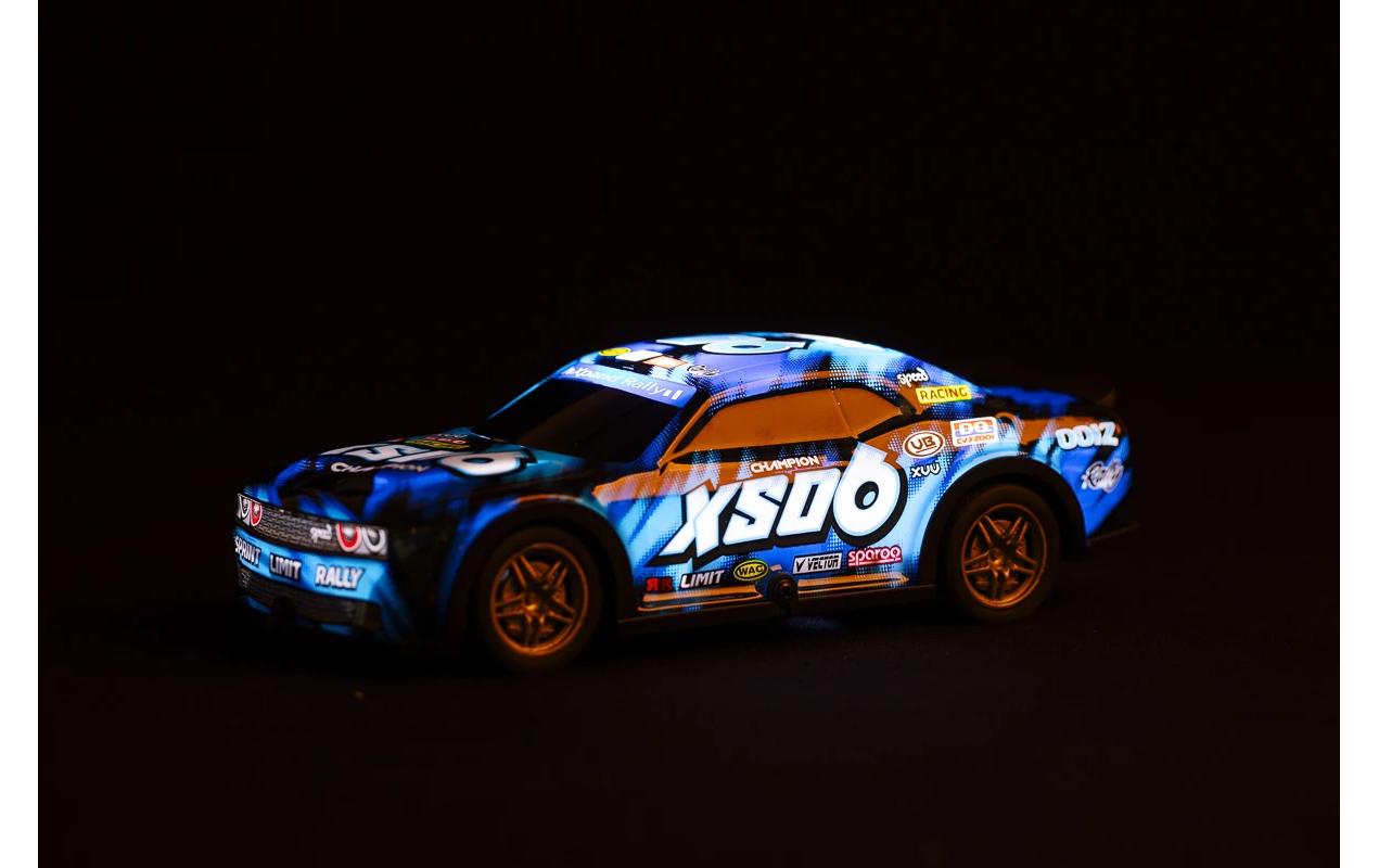 Auto Roar SXO6 mit Licht, Blau, 1:22Ferngesteuerter Sportwagen mit Licht für Kinder ab 3 Jahren